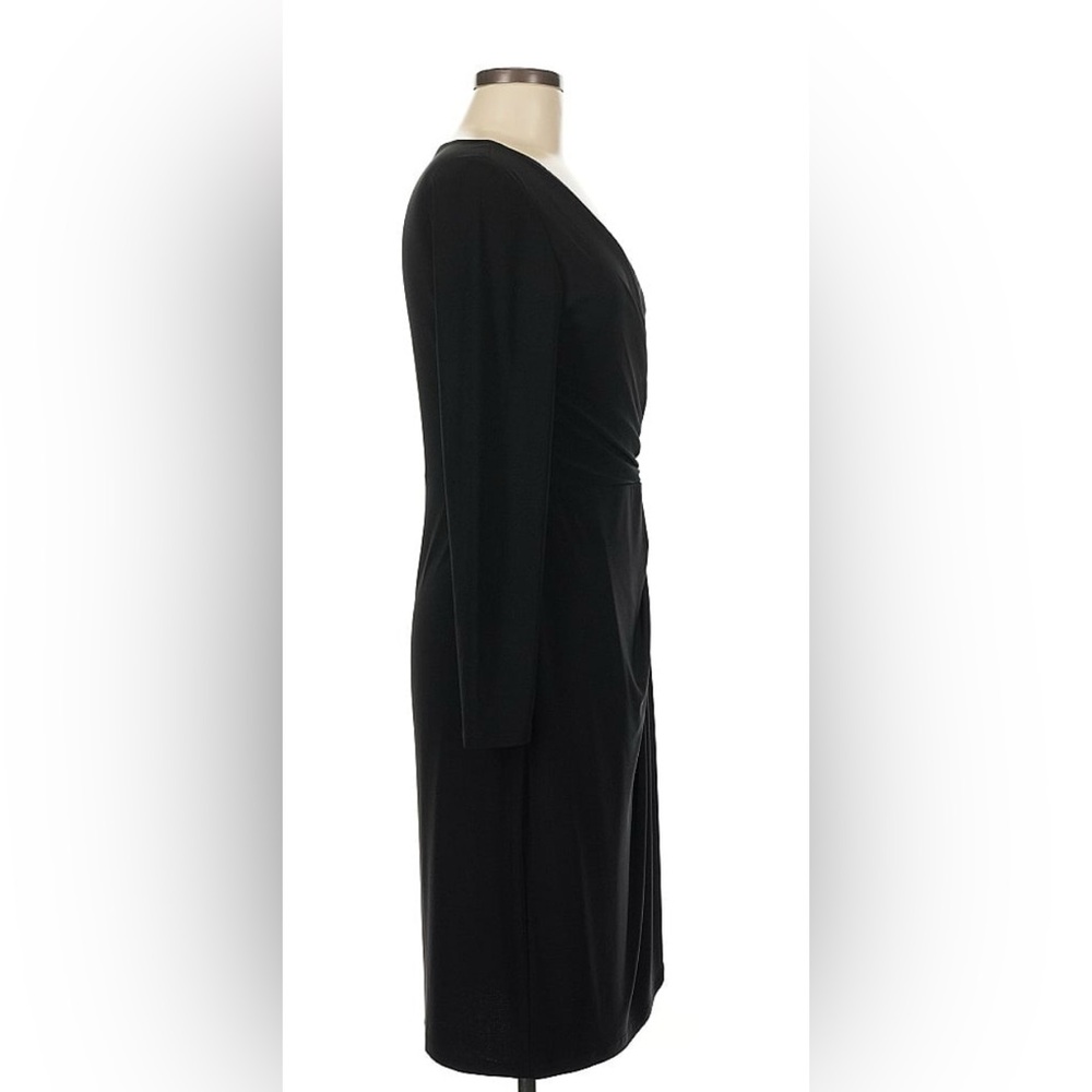 Chaps Elegant Black Long Sleeve Dress - Picture 3 of 5